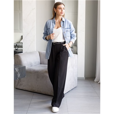 Брюки-палаццо из поливискозы