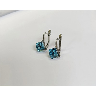 Серьги "Кубик" 6мм