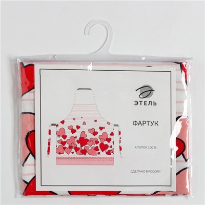 Фартук «Этель» Cat's love 60×65 см, 100% хлопок, саржа 190 г/м²