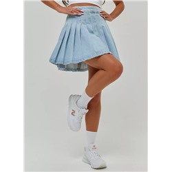 Женская юбка в складку джинсовая CRACPOT