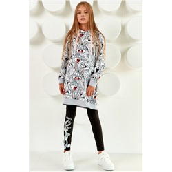 Платье д/дев CRAZY GETUP "Looney Tunes" AW21GJ0800 серый