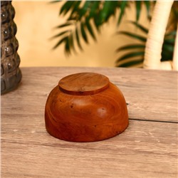 Миска, 13×13×7 см, тиковое дерево