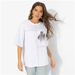 Футболка с акцентными швами, Идеальная гармония (модная)