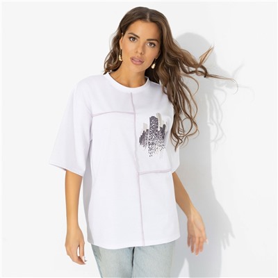 Футболка с акцентными швами, Идеальная гармония (модная)