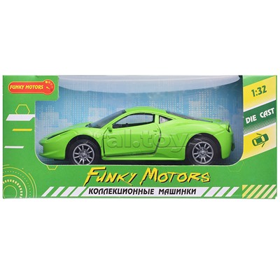 Зеленая инерционная машинка Универсал die-cast,1:32, открывающиеся двери