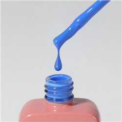 Гель лак для ногтей, однотонный, трехфазный, 10 мл, LED/UV, голубой (257)