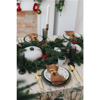 Сахарница новогодняя Доляна «Приближение чуда», 150 мл, керамика, белая