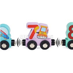 Обучающая игрушка "Занимательный паровозик с цифрами-2" в пакете