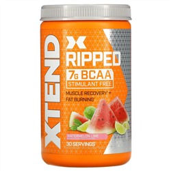 Xtend, Ripped, 7 г аминокислот с разветвленной цепью (BCAA), со вкусом арбуза и лайма, 495 г (1,09 фунта)