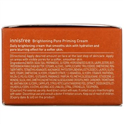 Innisfree, Jeju Hallabong Daily Skin Bright, Brightening Pore Priming Cream, 1.69 fl oz (50 ml)