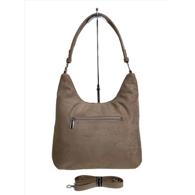 Женская сумка из искусственной замши, цвет бежевый