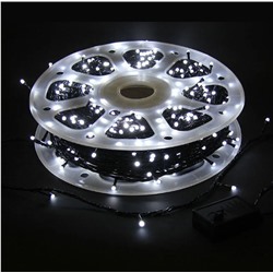 Гирлянда белого свечения 50М, 300LED, 7 РЕЖИМОВ, 220В