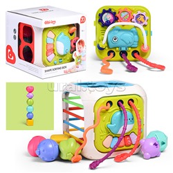 Куб развивающий "Морской мир" в коробке