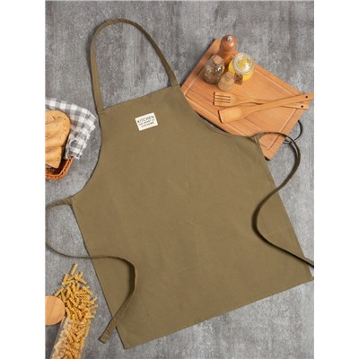 Фартук Этель Kitchen 60×70 см, цвет зелёный, 100% хлопок, саржа 220 г/м²