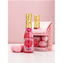 Подарочный набор GRL, гель для душа шампанское и бомбочки для ванны, Чистое Счастье