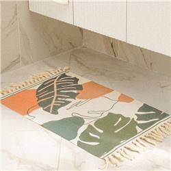 Коврик для дома SL Home Cotton, 60×90 см, молочный