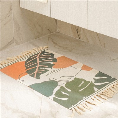 Коврик для дома SL Home Cotton, 60×90 см, молочный