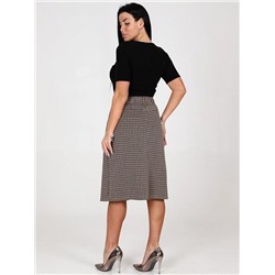 Юбка "Магда" (Клетка коричневый)
