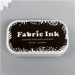 Штемпельная подушка для текстиля, дерева, бумаги «Черный», 5.3×9.5 см