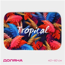 Коврик для ванной и туалета Доляна Tropical, 40×60 см
