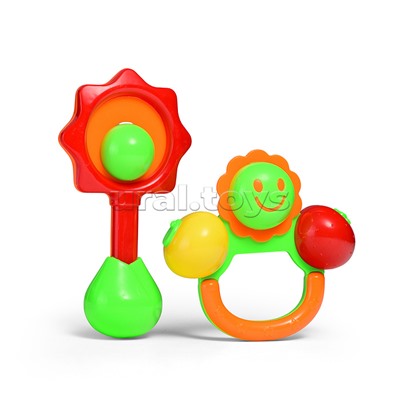 Набор погремушек "Цветочки" в пакете