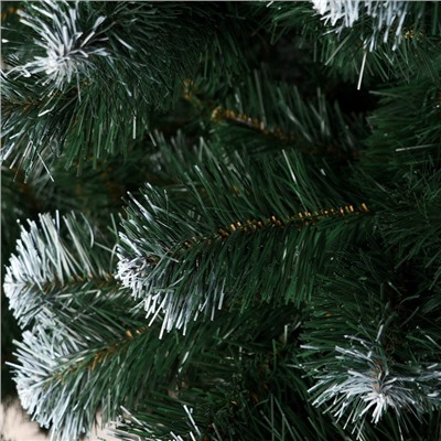Искусственная ёлка с инеем «Скандинавия», 180 см, ПВХ ветки отгибаются