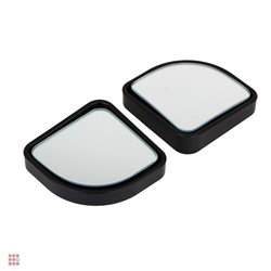 Зеркало квадратное мертвой зоны, цвет черный 2шт, 50x50