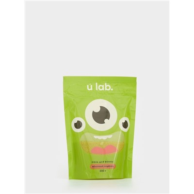 Соль для ванны «Монстрики», 200 г, аромат яблочный леденец, ULAB