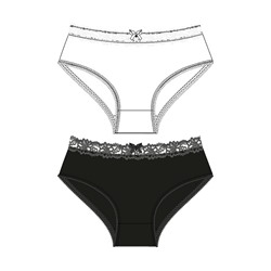 Трусы трикотажные для девочек, 2 шт в комплекте