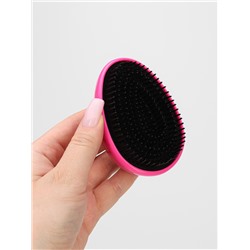 Расчёска массажная, 7×9(±1) см, розовая