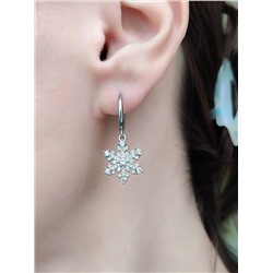 Серьги Снежинка
