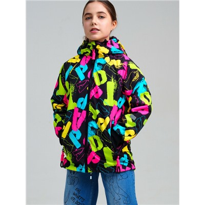 Куртка текстильная с полиуретановым покрытием для девочек (ветровка)