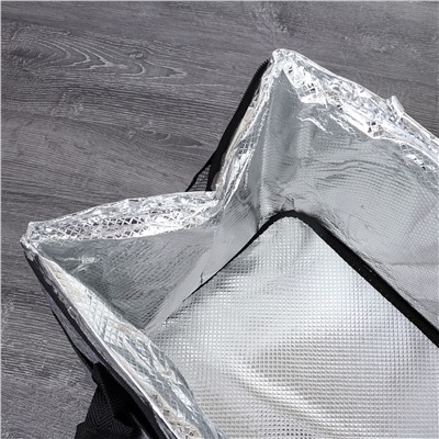 Сумка с эффектом сохранения холода, тепла/термосумка / DFB12822dark-grey /уп 50/  36х26х27 см 22 л