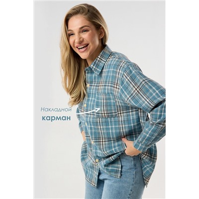 Рубашка в клетку НАТАЛИ, 1223932