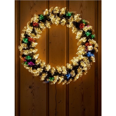 Хвойная гирлянда фиброоптическая «Вспышки» 200 см, автопереключение