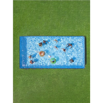 Бассейн каркасный Power Steel, 956×488×132 см, фильтр-насос, лестница, тент, прямоугольный, 561KJ Bestway