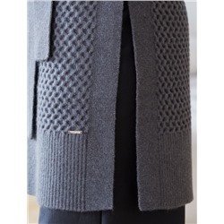 Удлиненный жилет из пряжи с кашемиром