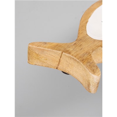 УЦЕНКА Блюдо в форме рыбки «Лимоны» дерево манго 25.5×10×2 см