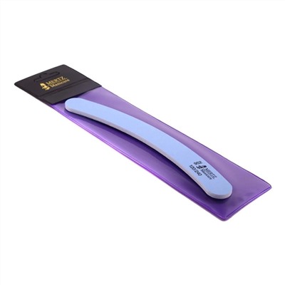 Mertz Пилка для ногтей 952, банан, 120/240 грит, голубой 5697