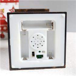 Светильник настольный новогодний 10,5х10,5х34 см / NG206-36 /уп 9/ музыкальный