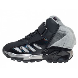 R737366233WBK черн Ботинки деми для мальчиков (32-37)/8