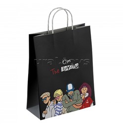 Пакет бумажный "От друзей" 100 г/м2 крученые ручки 450х350х150