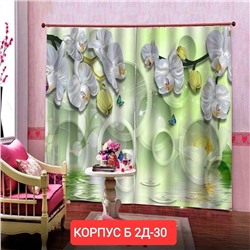 Портьеры с принтом 3*2,8 м / без тюля