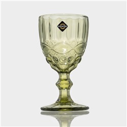 Бокалы для вина Magistro «Ла-Манш», 250 мл, 9×15.2 см, набор 6 шт., стекло, зелёные