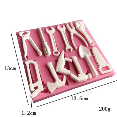 Молд силиконовый «Инструменты» 13.6×13×1.2 см