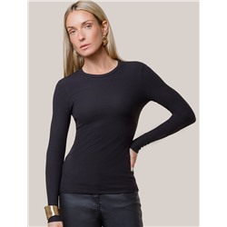 Джемпер из трикотажа в широкий рубчик