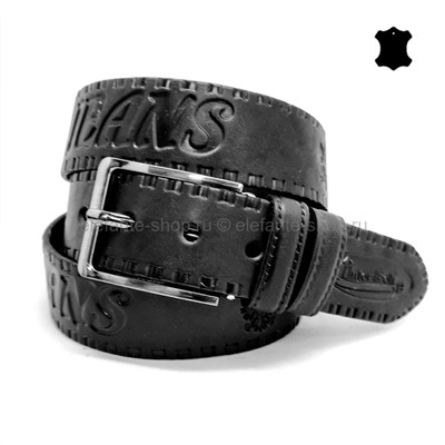 Ремень джинсовый INTERBELT Black 4 см 41905-41906
