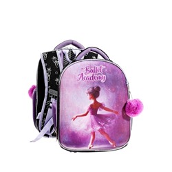 Рюкзак каркасный 35х27х13 см, deVENTE Junior 14L Ballet Academy, + брелок, для девочки