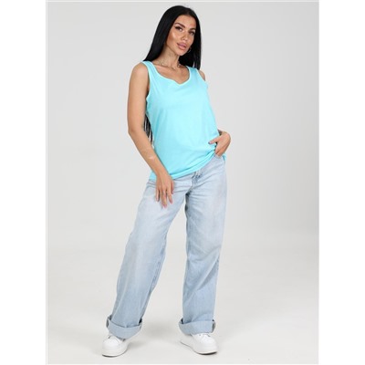 Апрель уно - майка голубой