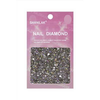 Nail Art Стразы для ногтей микс размеров, голография KRISTALLER, 1107752